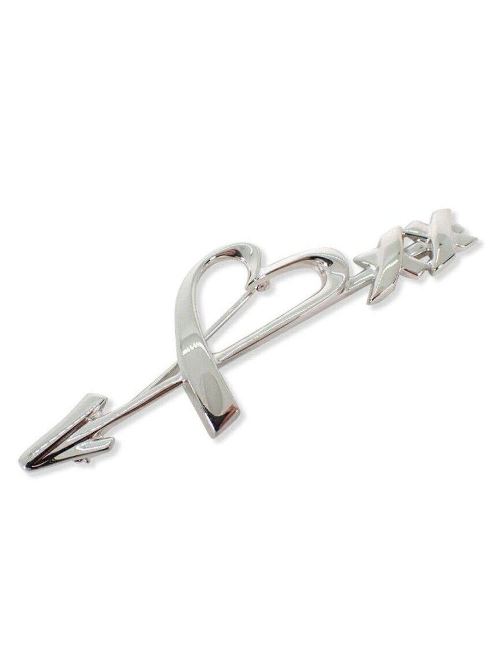 Tiffany & Co 925 Loving Heart & Arrow Kiss Brooch